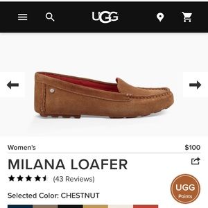 Brown Suede Loafers, New in Box, “Milana” by Ugg